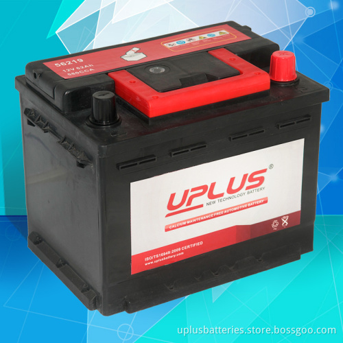 56219 Manufacturer Supply Car Battery 12V 60ah Rechargeable Battery